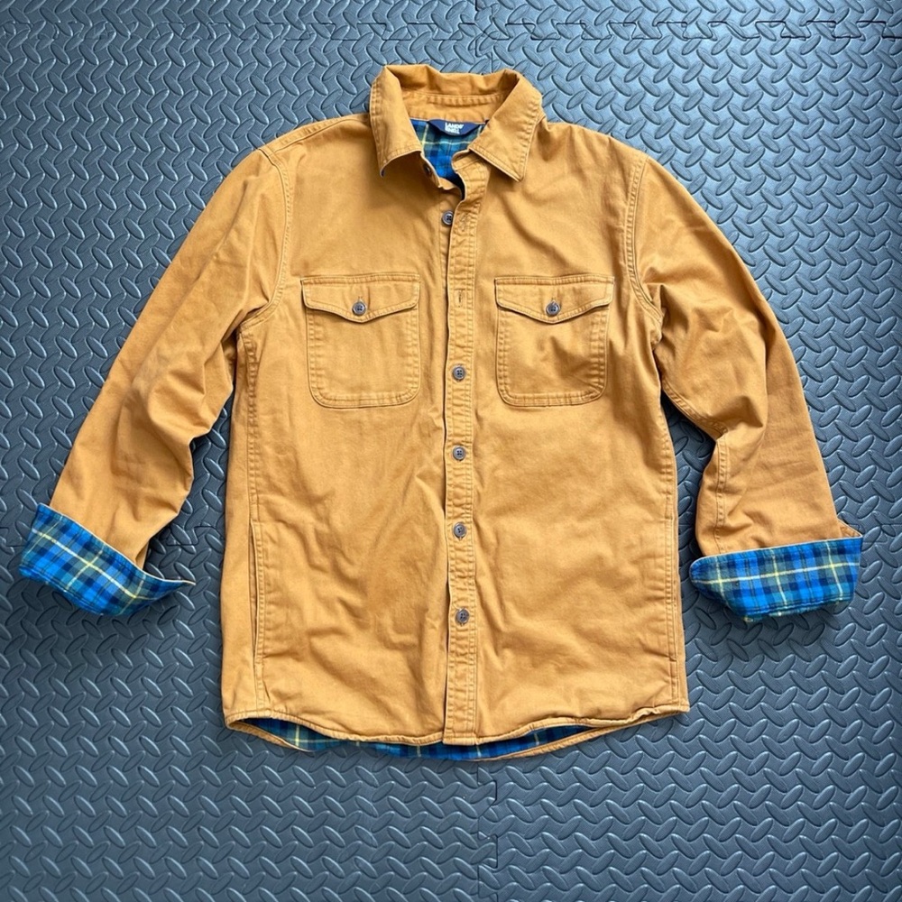 Land’s End Men’s Flannel Lined Shirt Jacket